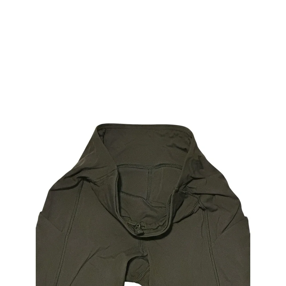 Lululemon Women's Olive Green Leggings W/ Pockets & Waist Tie Size‎ 4